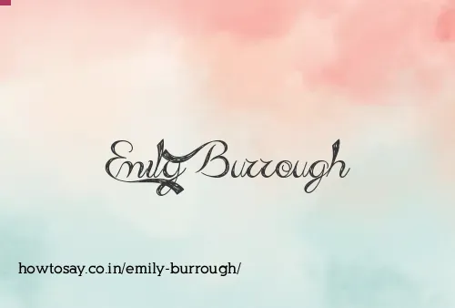 Emily Burrough