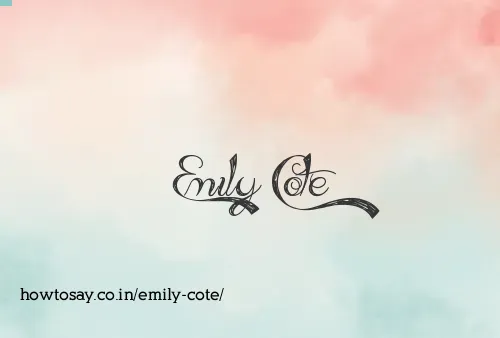 Emily Cote