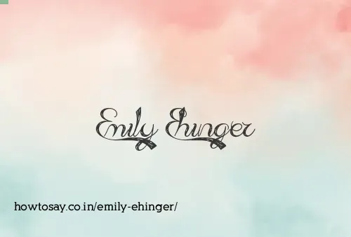 Emily Ehinger