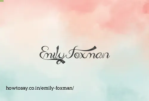 Emily Foxman