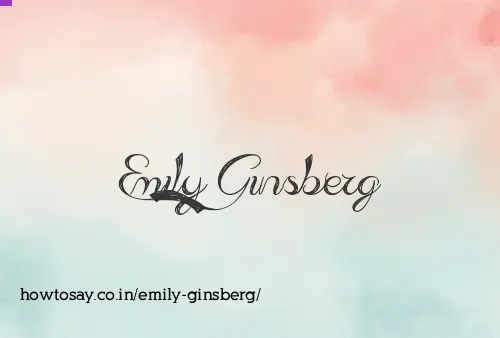 Emily Ginsberg