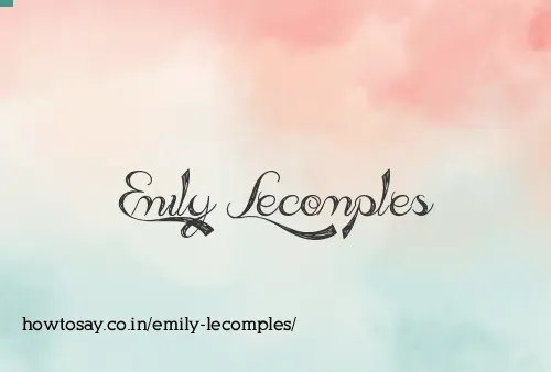 Emily Lecomples
