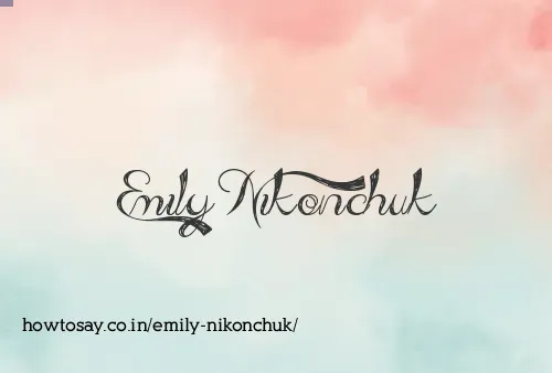 Emily Nikonchuk
