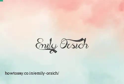 Emily Orsich