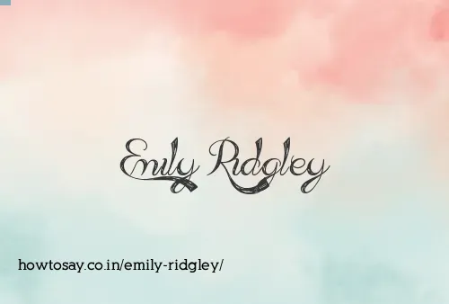 Emily Ridgley