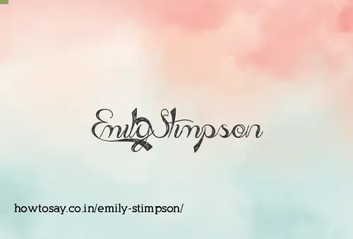Emily Stimpson