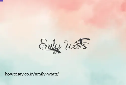 Emily Watts
