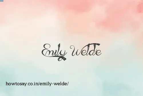 Emily Welde