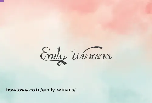 Emily Winans