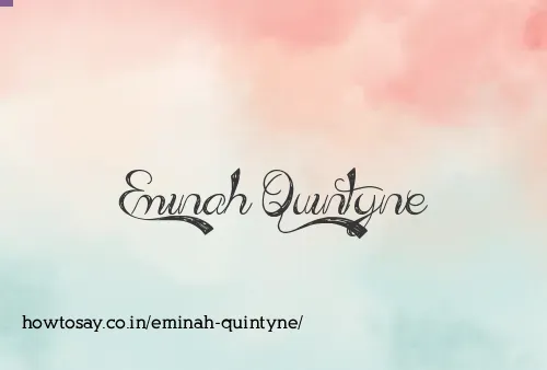 Eminah Quintyne