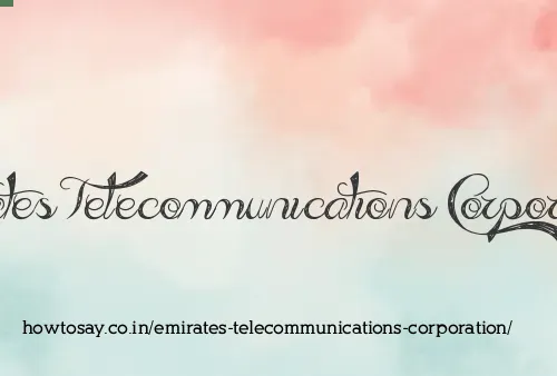 Emirates Telecommunications Corporation