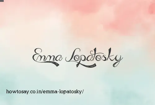 Emma Lopatosky