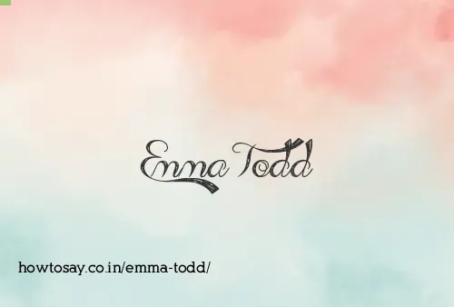 Emma Todd