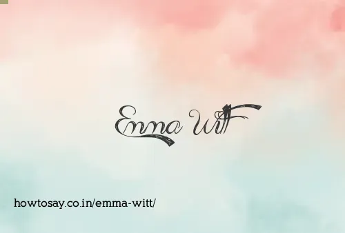 Emma Witt