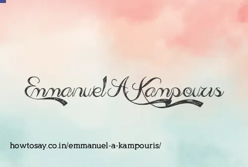 Emmanuel A Kampouris