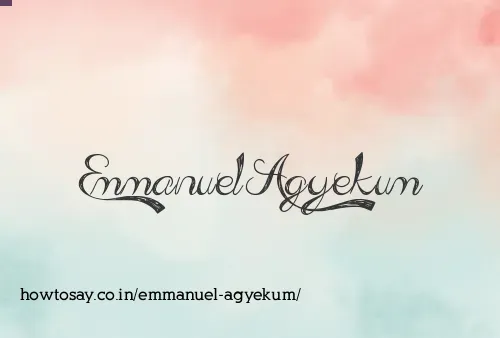 Emmanuel Agyekum
