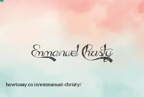 Emmanuel Christy
