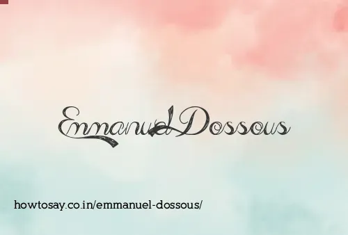 Emmanuel Dossous