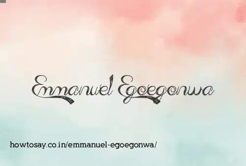 Emmanuel Egoegonwa