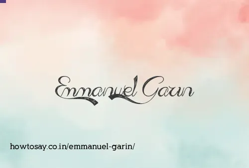 Emmanuel Garin