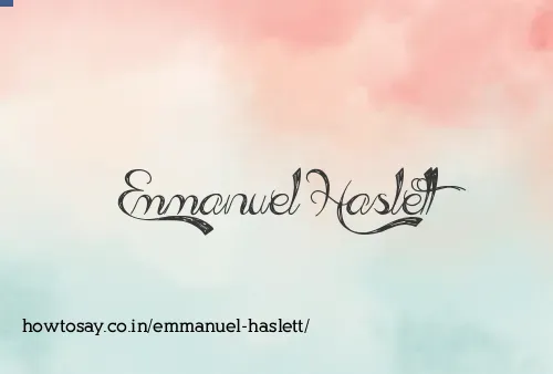 Emmanuel Haslett