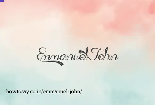Emmanuel John