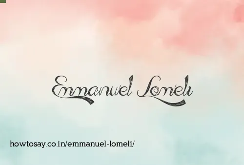 Emmanuel Lomeli