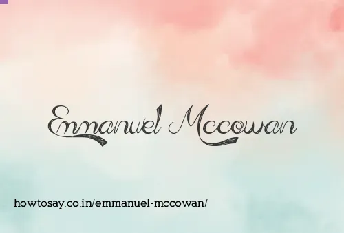 Emmanuel Mccowan