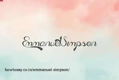 Emmanuel Simpson