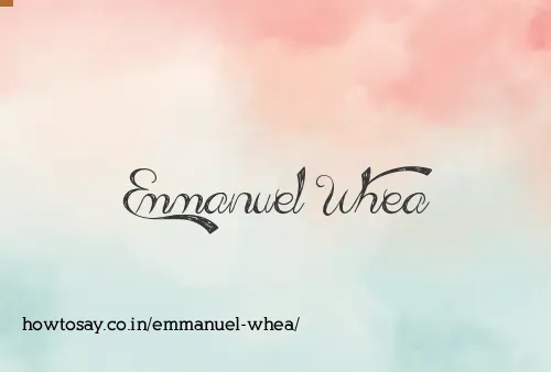 Emmanuel Whea