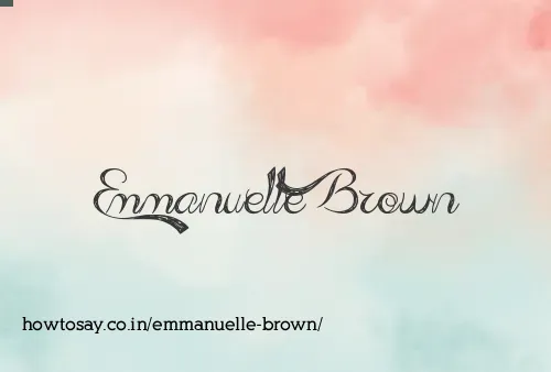 Emmanuelle Brown