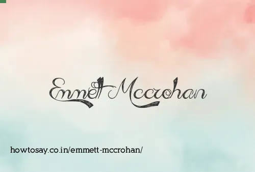 Emmett Mccrohan