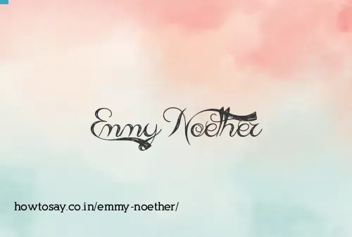 Emmy Noether
