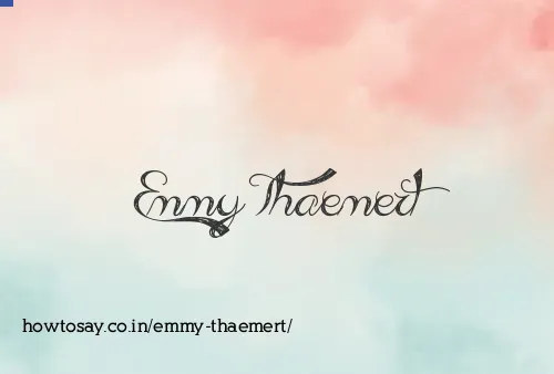 Emmy Thaemert