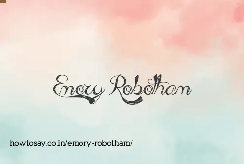 Emory Robotham