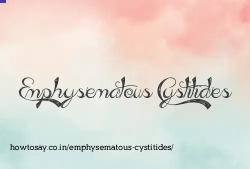 Emphysematous Cystitides