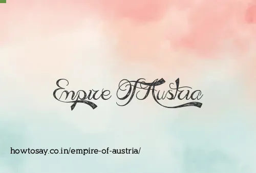 Empire Of Austria