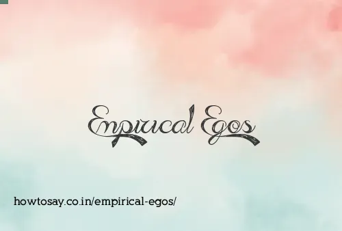 Empirical Egos