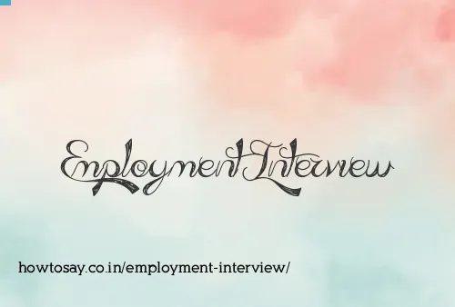 Employment Interview
