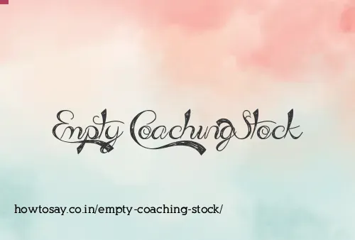 Empty Coaching Stock