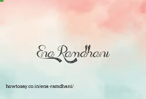 Ena Ramdhani