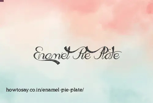 Enamel Pie Plate