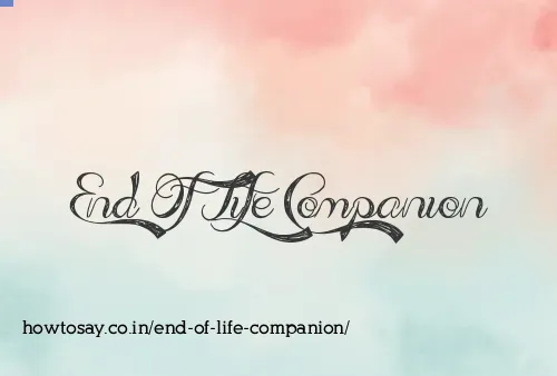 End Of Life Companion