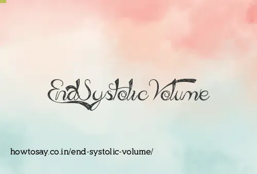 End Systolic Volume