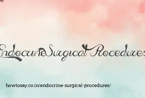 Endocrine Surgical Procedures