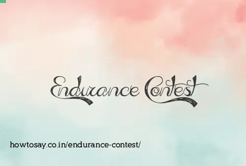 Endurance Contest