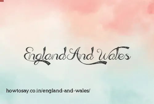 England And Wales