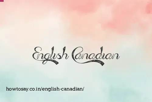 English Canadian