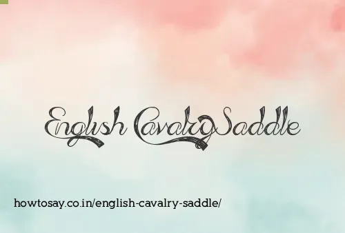 English Cavalry Saddle