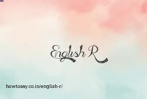 English R